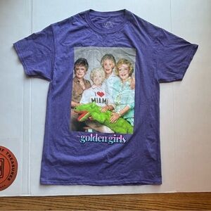 Golden Girls‎ Purple Graphic Tee Sz medium I love Miami